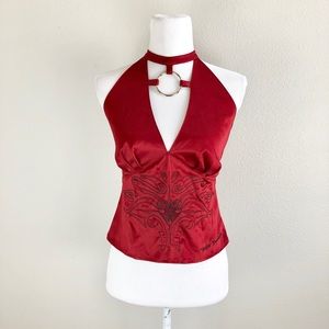 Harley Davidson red halter top